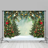 Lofaris Christmas Tree and Glitter Light Backdrop for